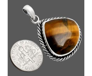 Tiger Eye Pendant EXP01154 P-1074, 20x23 mm