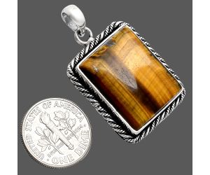 Tiger Eye Pendant EXP01164 P-1074, 18x22 mm