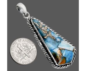 Spiny Oyster Turquoise Pendant EXP01166 P-1074, 16x37 mm