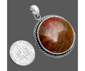 Rare Cady Mountain Agate Pendant EXP01173 P-1074, 26x26 mm