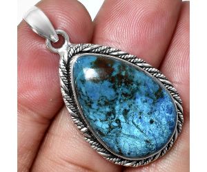 Shattuckite Pendant EXP01174 P-1074, 16x25 mm