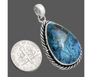 Shattuckite Pendant EXP01174 P-1074, 16x25 mm