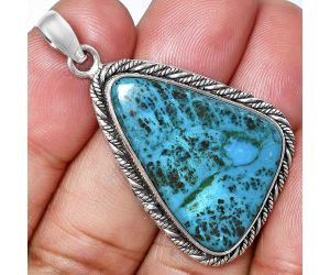 Shattuckite Pendant EXP01176 P-1074, 19x29 mm