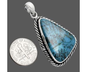 Shattuckite Pendant EXP01176 P-1074, 19x29 mm