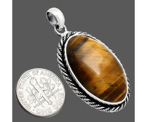 Tiger Eye Pendant EXP01178 P-1074, 17x27 mm