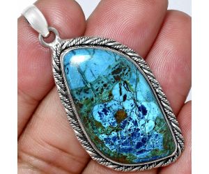 Shattuckite Pendant EXP01179 P-1074, 18x34 mm