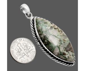 Utah Variscite Pendant EXP01182 P-1074, 17x28 mm