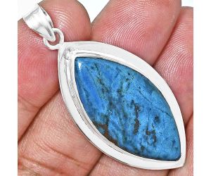 Shattuckite Pendant EXP01202 P-1076, 16x35 mm