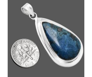 Shattuckite Pendant EXP01209 P-1076, 17x28 mm