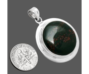 Blood Stone Pendant EXP01211 P-1076, 22x22 mm