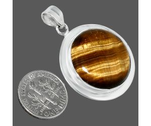 Tiger Eye Pendant EXP01223 P-1076, 22x22 mm