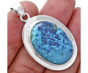 Shattuckite Pendant EXP01224 P-1076, 18x26 mm