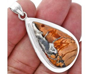 Maligano Jasper Pendant EXP01225 P-1076, 18x31 mm