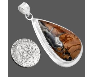 Maligano Jasper Pendant EXP01225 P-1076, 18x31 mm