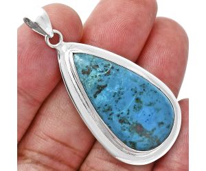 Shattuckite Pendant EXP01239 P-1076, 17x31 mm