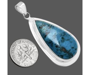 Shattuckite Pendant EXP01239 P-1076, 17x31 mm