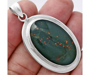 Blood Stone Pendant EXP01244 P-1076, 18x29 mm