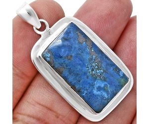 Shattuckite Pendant EXP01245 P-1076, 16x26 mm