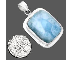 Larimar (Dominican Republic) Pendant EXP01262 P-1076, 19x23 mm