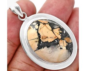 Maligano Jasper Pendant EXP01279 P-1076, 20x27 mm