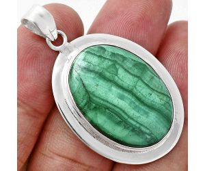 Malachite Eye Pendant EXP01280 P-1076, 18x26 mm