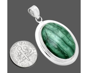 Malachite Eye Pendant EXP01280 P-1076, 18x26 mm