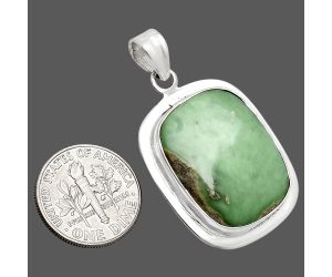 Utah Variscite Pendant EXP01281 P-1076, 18x23 mm