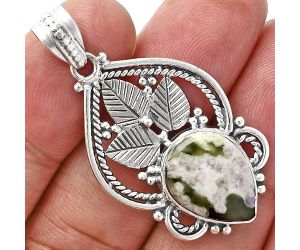 Peace Jade Pendant EXP01291 P-1258, 12x16 mm