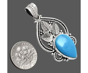 Sleeping Beauty Turquoise Pendant EXP01298 P-1258, 12x18 mm