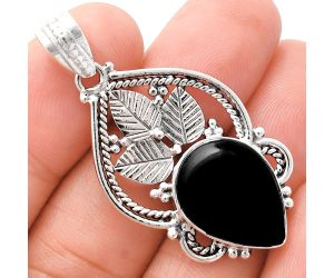 Black Onyx Pendant EXP01338 P-1258, 13x18 mm