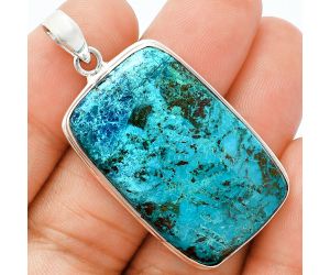 Shattuckite Pendant EXP01348 P-1124, 21x34 mm