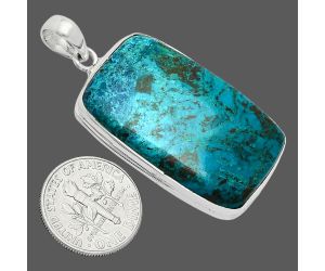 Shattuckite Pendant EXP01348 P-1124, 21x34 mm