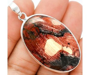 Snake Skin Jasper Pendant EXP01350 P-1124, 24x37 mm