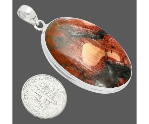 Snake Skin Jasper Pendant EXP01350 P-1124, 24x37 mm