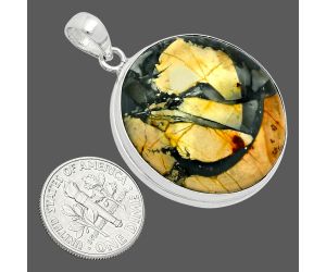 Maligano Jasper Pendant EXP01354 P-1124, 29x29 mm