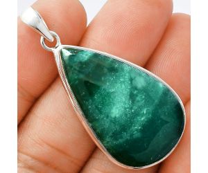 Green Lace Agate Pendant EXP01361 P-1124, 20x34 mm