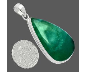 Green Lace Agate Pendant EXP01361 P-1124, 20x34 mm