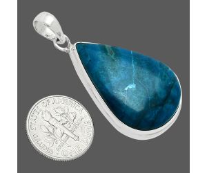 Shattuckite Pendant EXP01364 P-1124, 21x31 mm