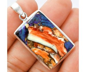 Spiny Oyster Turquoise Pendant EXP01366 P-1124, 19x28 mm