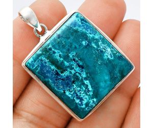 Shattuckite Pendant EXP01370 P-1124, 25x26 mm