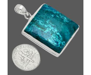 Shattuckite Pendant EXP01370 P-1124, 25x26 mm