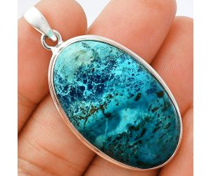 Shattuckite Pendant EXP01374 P-1124, 20x34 mm