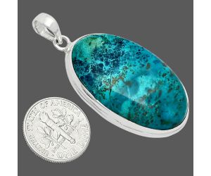 Shattuckite Pendant EXP01374 P-1124, 20x34 mm