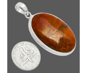 Rare Cady Mountain Agate Pendant EXP01375 P-1124, 20x30 mm