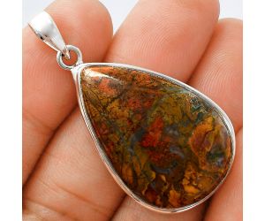 Rare Cady Mountain Agate Pendant EXP01386 P-1124, 21x31 mm