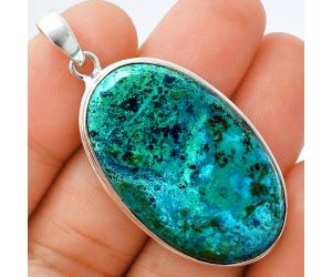 Shattuckite Pendant EXP01387 P-1124, 21x36 mm