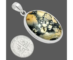 Maligano Jasper Pendant EXP01392 P-1124, 21x29 mm