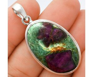 Ruby In Fuchsite Pendant EXP01398 P-1124, 18x29 mm