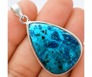 Shattuckite Pendant EXP01418 P-1124, 22x32 mm