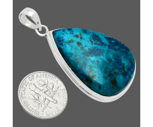 Shattuckite Pendant EXP01418 P-1124, 22x32 mm